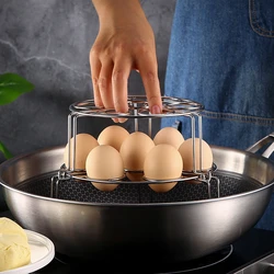 Stackable Egg Steamer Rack Air Fryer Pressure Cooker Double-Layer Steaming Grid Stand Tray Non-Stick Cookware Kitchen Utensils