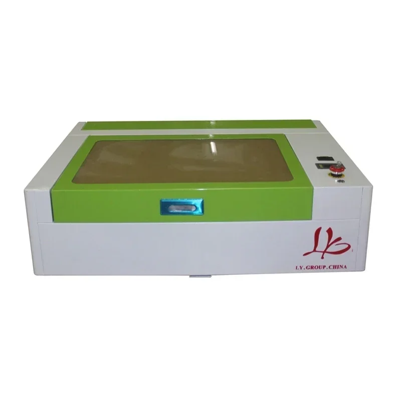 LY Mini Laser 3050/5030 40W CO2 Wood Glass Engraving Leather Cutting Machine 500*300mm with LCD Control and USB Port