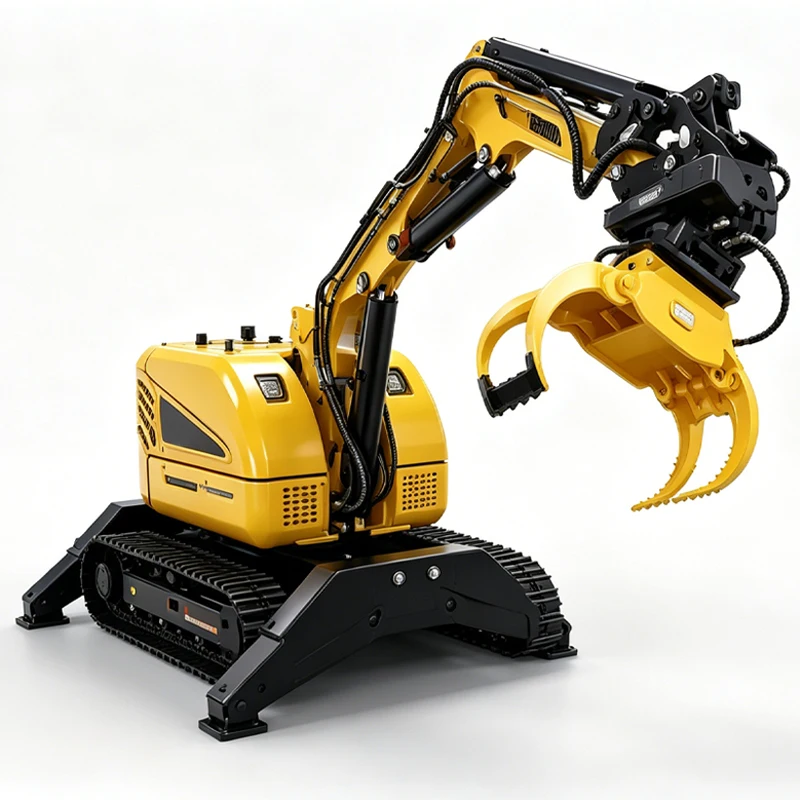 Wireless Remote Hydraulic Demolition Robot Crawler With Rock Breaking Hammer For Quarry Secondary Crushing Construction Task