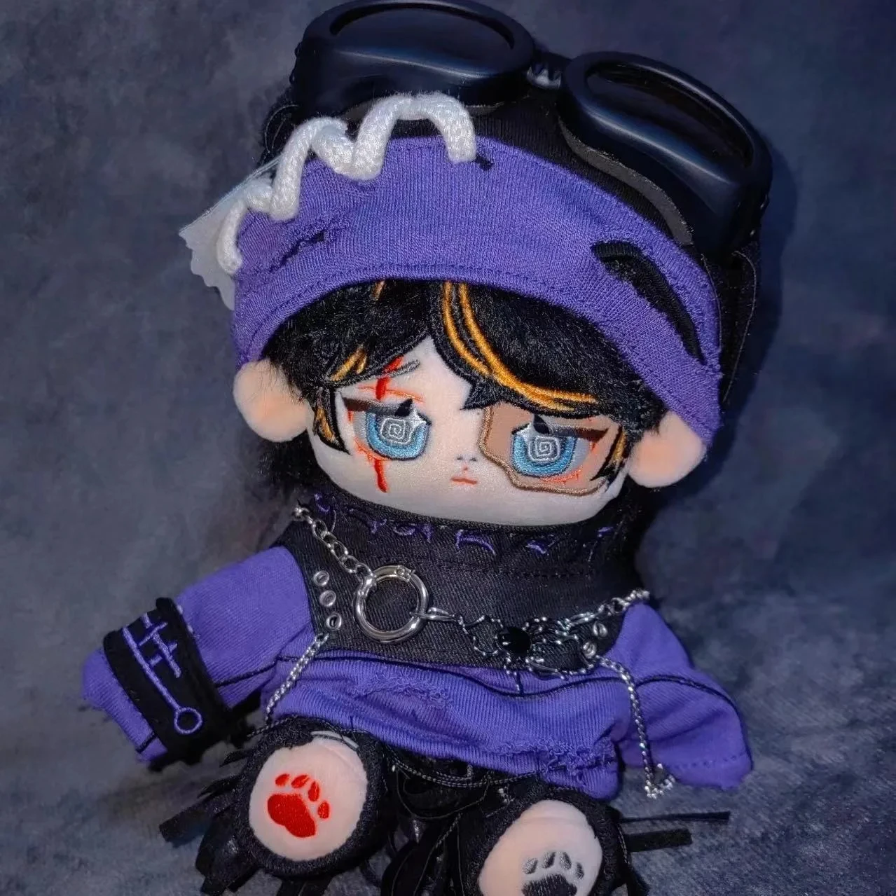 

Game Identity V Norton Campbell Prospector Cosplay Plush Doll With Skeleton Body 20cm Dress Up Clothes Outfit Toys