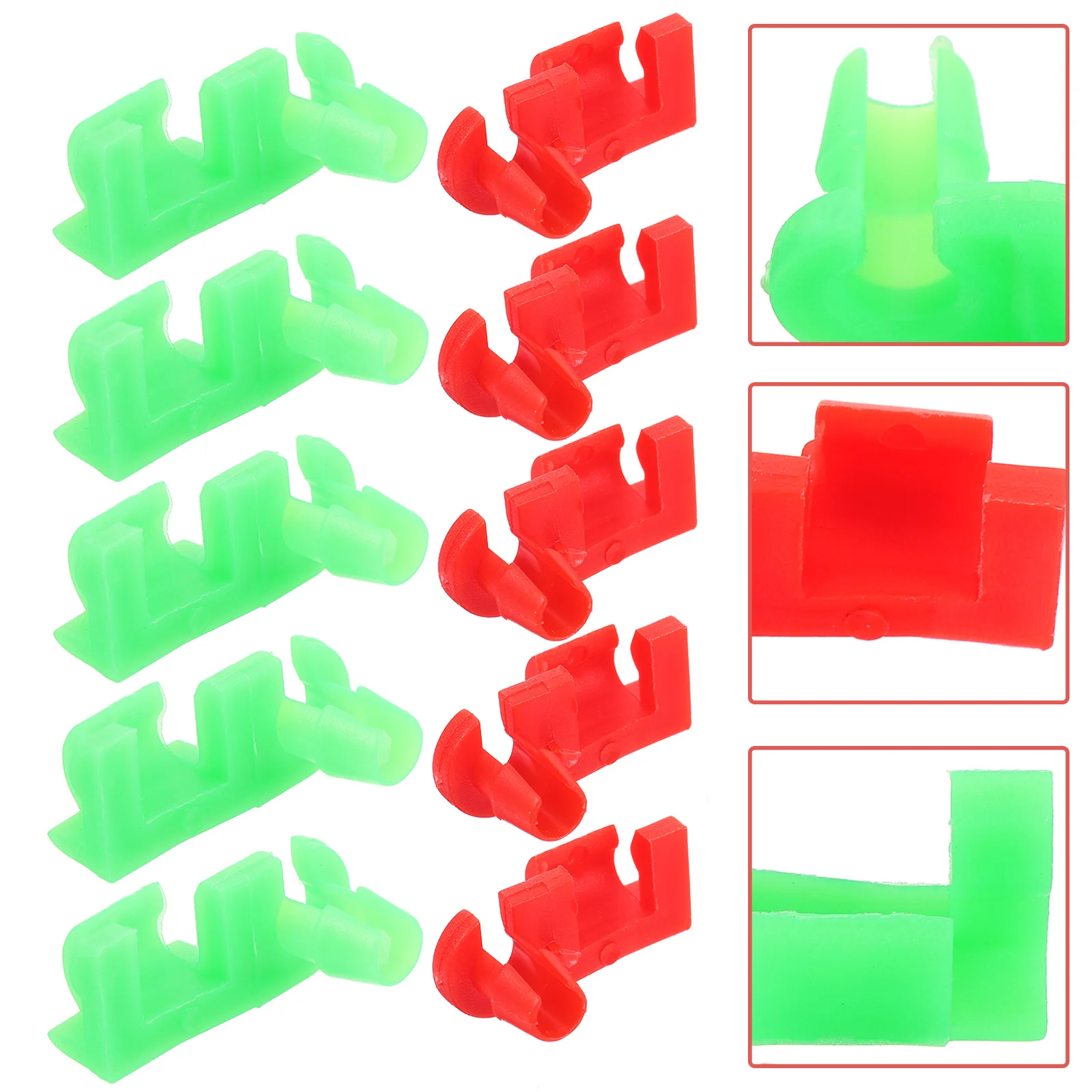 

5 Pairs Tailgate Handle Lever Clamp Door Lock Rod Clip Clips Bar Car Accessory Plastic Retainer Part