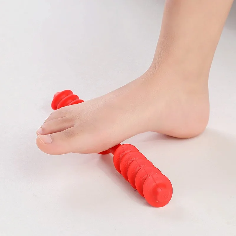 

1PC Plastic Foot Roller Massager Foot Training Device Stress Relief Relaxation Plastic Manual Foot Yoga Muscle Acupoint Massager