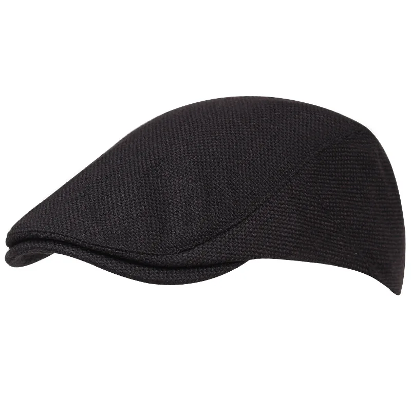 Women's Beret Korean Version Fashion Solid Color Beret Men's Autumn and Winter Leisure Cap Forward Cap