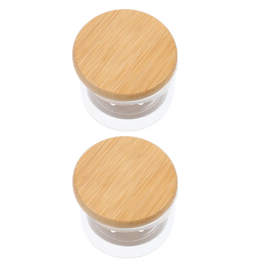 2Pcs Glass Nail Cup for Acrylic Nails Manicure Nail Art Dish Liquid Powder Mixing Bowl Wash Brush Tool Professional Salon Use
