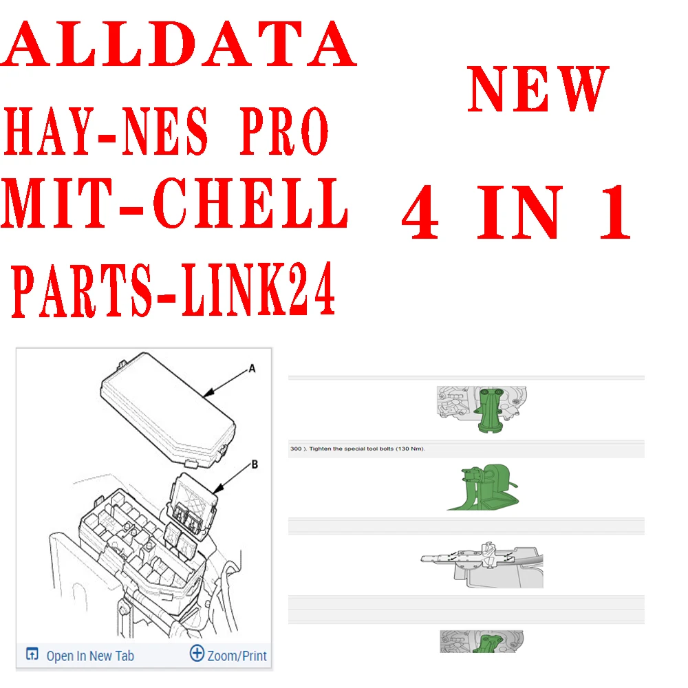 

2024 Automotive Repair Software Alldata All Data Auto-Data for Mit-chell Ide-ntifix Online Account Working On Any Laptop