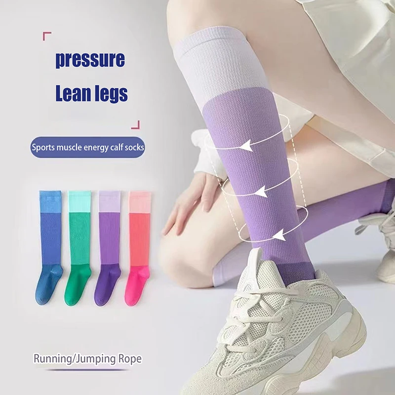 1Pair Varicose Veins Socks Compression Stockings Nurse Sports Cycling Socks Running Gift For WoMen Nature Hiking