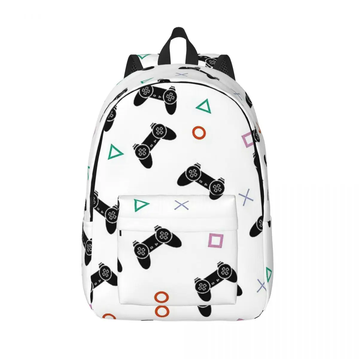 

Game Controller Videogame for Teens Student School Bookbag Canvas Daypack Middle High College Gift