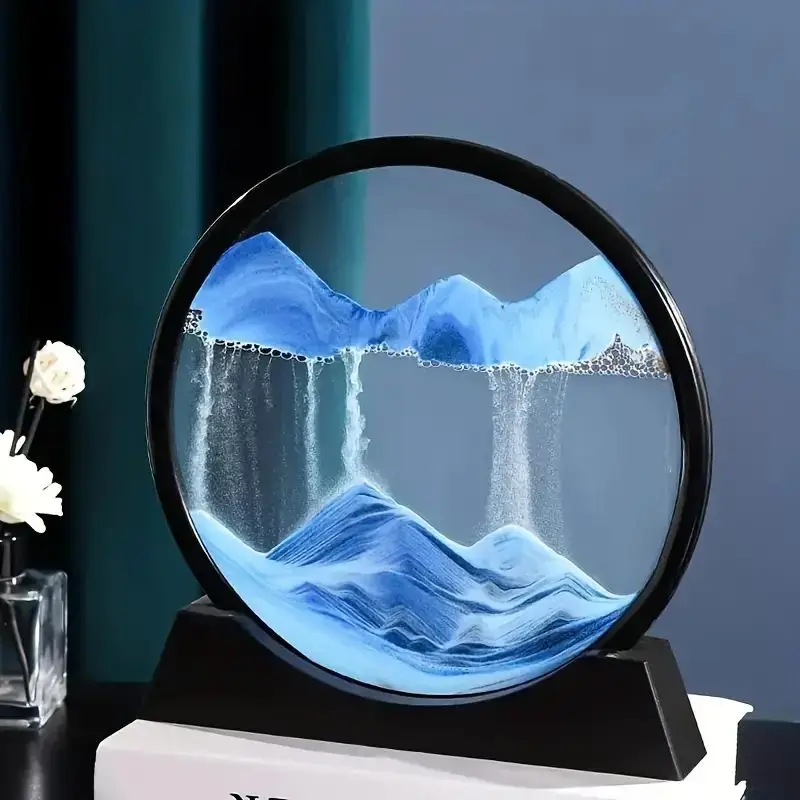 Quicksand Art Dome - Mesmerizing Moving Sand Display, Perfect for Home & Office Decor