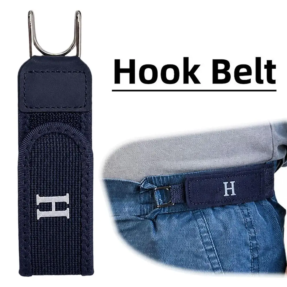 1/2Pcs Buckleless Elastic Belt,Hook Adjustable,Men Women Unisex Gift Buckle-Free Invisible Waist Belt,Casual Outdoor Work Use