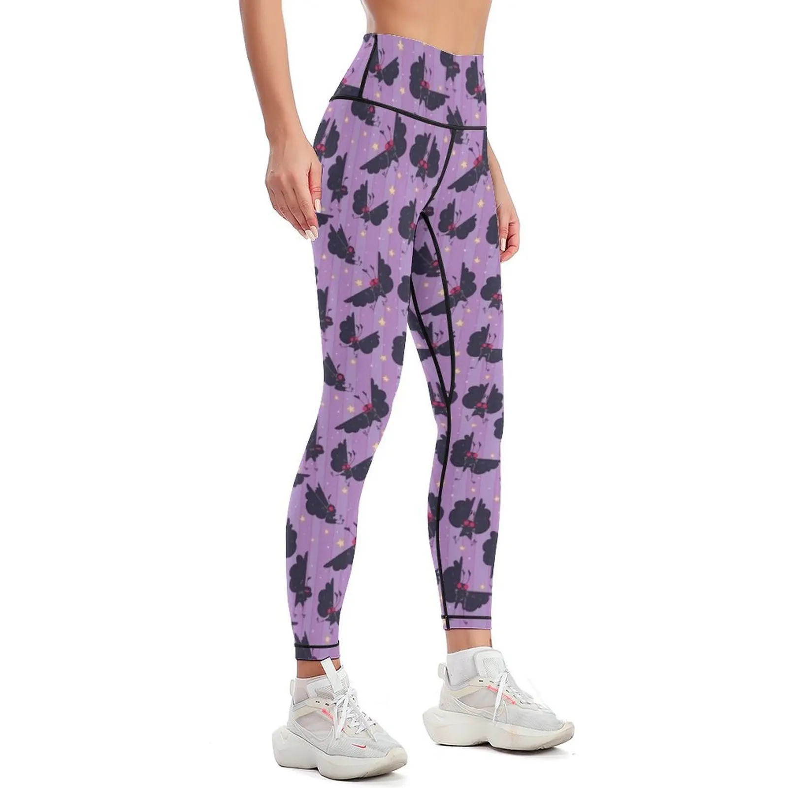 mothman stripes and stuffs Leggings gym's clothing Legging sexy woman Training pants Womens Leggings