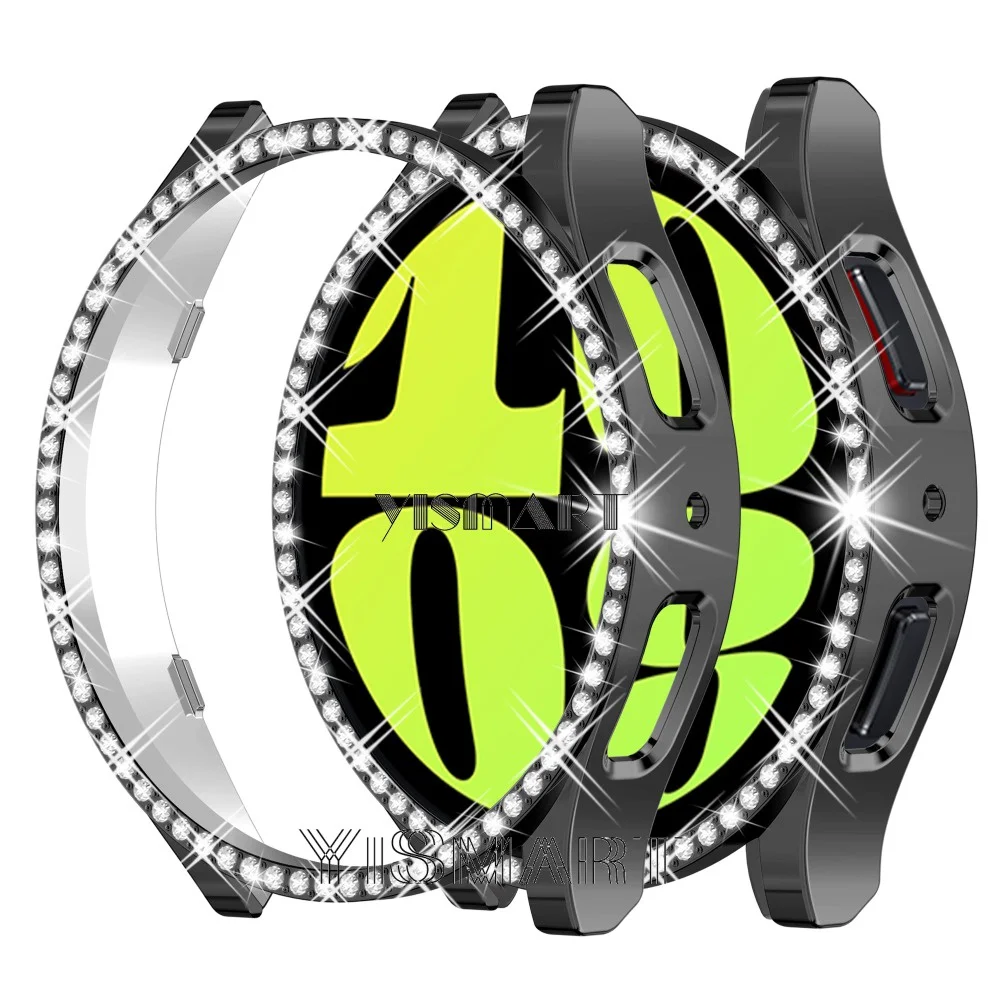 サムスンギャラクシーウォッチ用ダイヤモンド保護ケース,サムスンギャラクシーウォッチ用カバー,40mm, 44mm,個入りバンパーフレーム