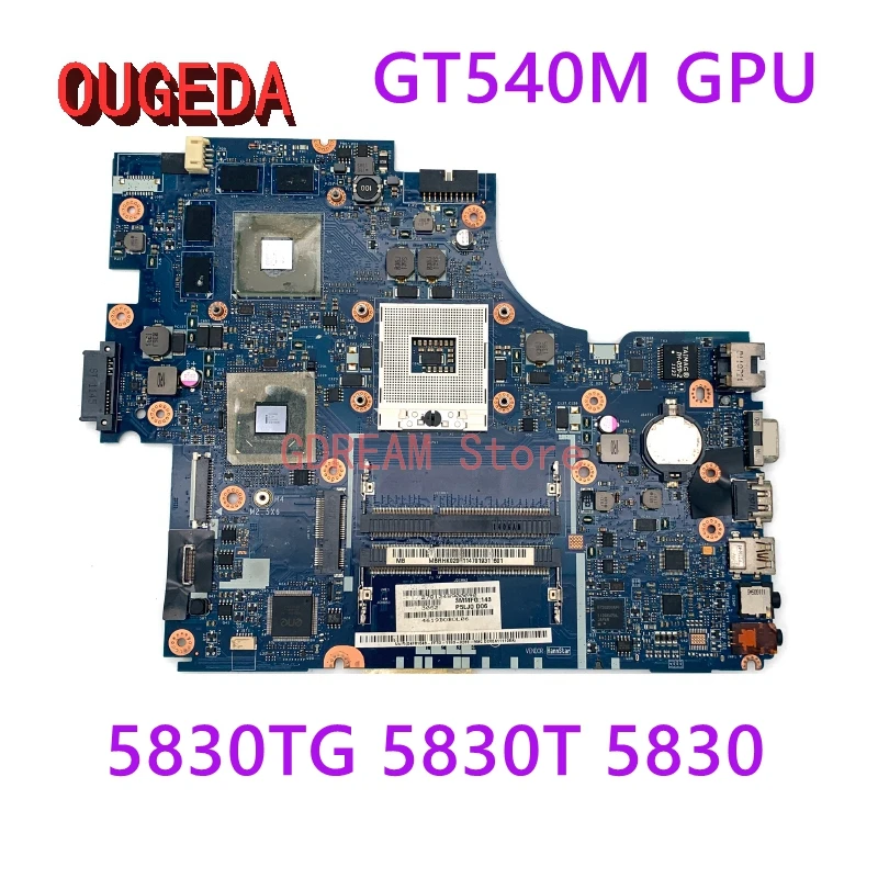 

OUGEDA MBRHK02001 MB.RHK02.001 For Acer aspire 5830TG 5830T 5830 laptop motherboard P5LJ0 LA-7221P HM65 DDR3 GT540M 1GB tested