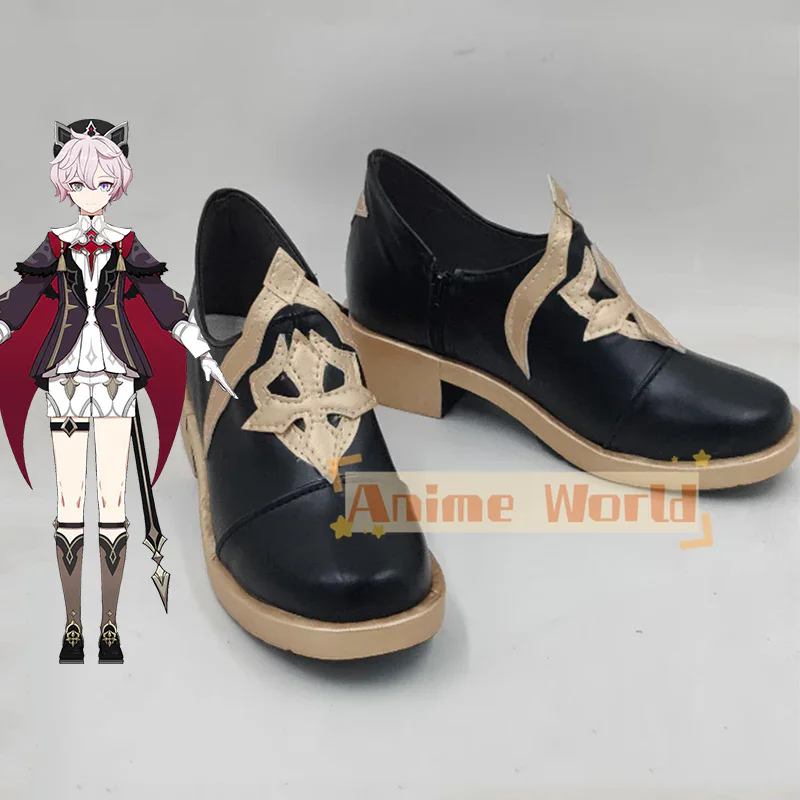 Genshin Impact Dahlia Cosplay Shoes Halloween Carnival Boots Custom Made