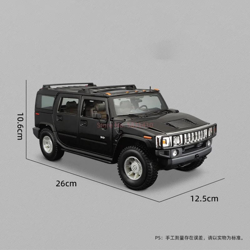 Maisto 1:18 Hummer H2 Car Simulation Alloy Car Model Ornament Metal Car Model Boy Collection Toys Christmas Gifts Wholesale