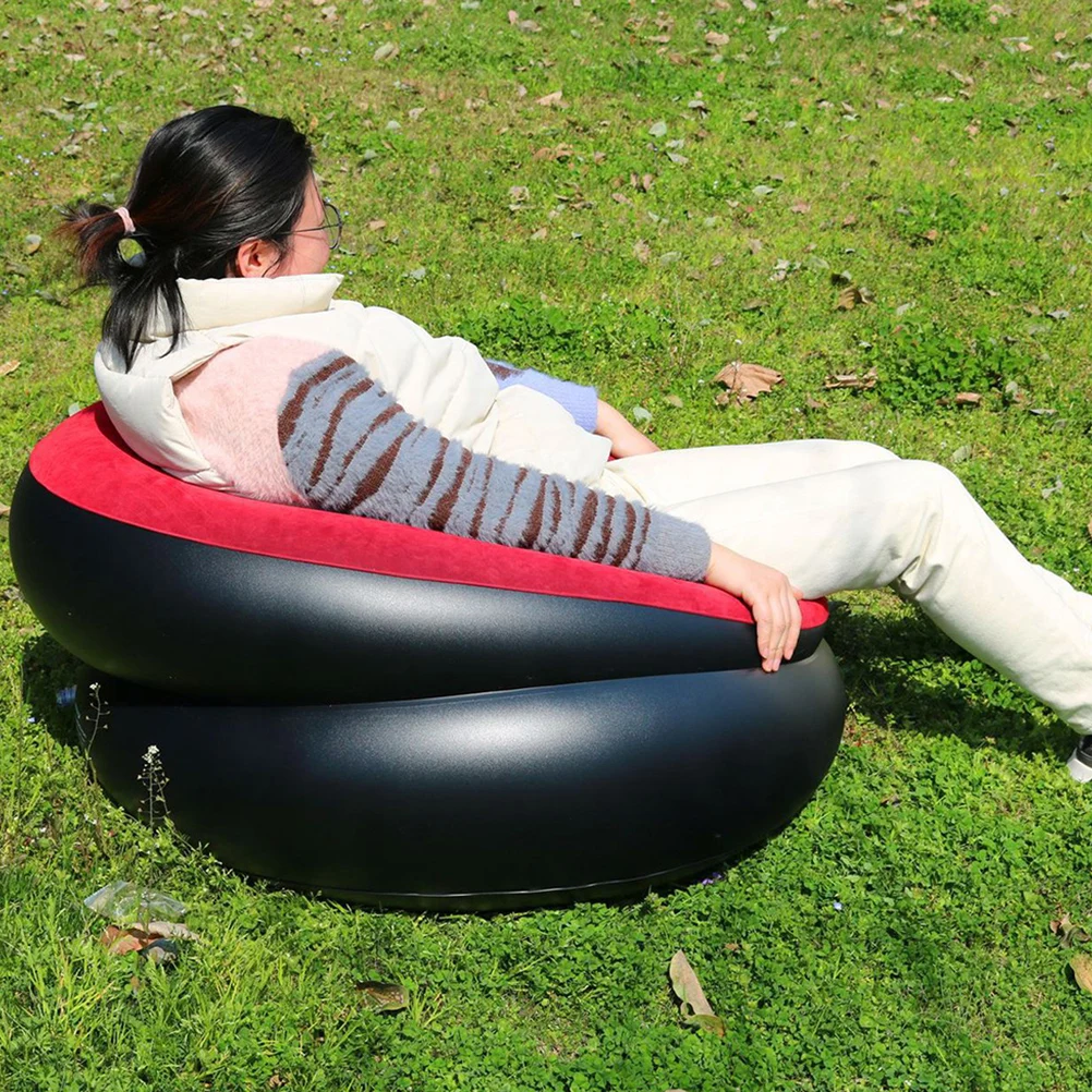 

Inflatable Sofa Sleeper Nylon Seat Stool Air Pvc Portable Child Foldable Lazy Bed
