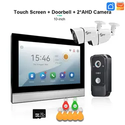 Videocitofono campanello Tuya Smart Wifi con sistema di allarme CCTV Videocitofono 1080P con sblocco RFID