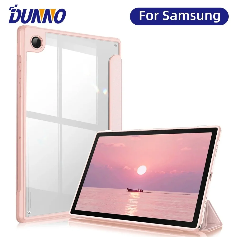 

For Samsung Galaxy Case Acrylic Sheath Tab S6 Lite Case 10.4" SM-P610 P613 P615 P619 With Auto Wake up / Sleep Pencil Holder