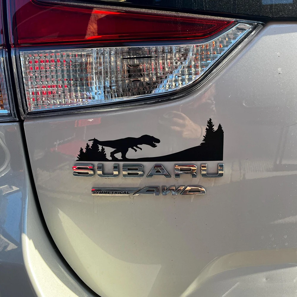 Виниловые наклейки с эмблемой Mountain and Trees Car Subie, графические виниловые наклейки на багажник, задние наклейки для Subaru Crosstrek, Ascent, Outback