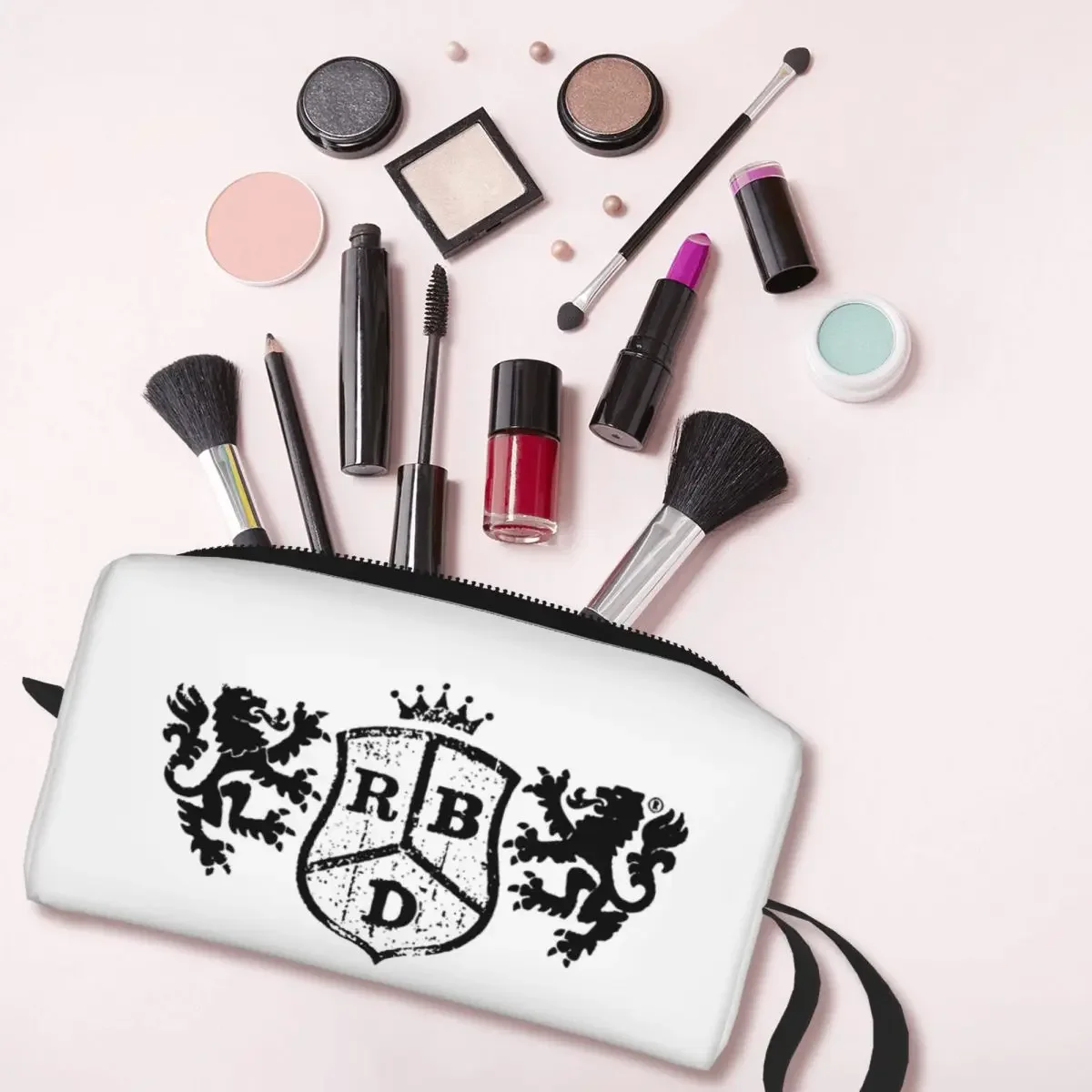 Rbd Rebelde Logo Makeup Bag Pouch Cosmetic Bag for Men Women Toiletry Bags Dopp Kit