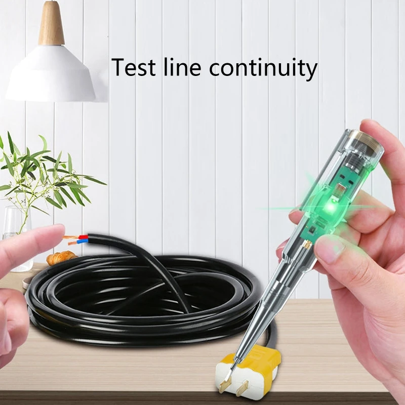 Transparent Voltage Test Pen Tester Pencil Non-Contact Electrical Voltage Detector Pen Portable Testing Tool Plastic