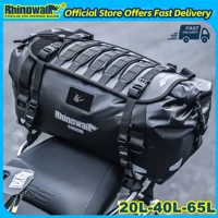 Rhinowalk-Bolsa para SILLÍN de motocicleta, mochila de almacenamiento impermeable para asiento trasero de Motor, equipaje con Panel de expansión MOLLE, 20L/40L/65L