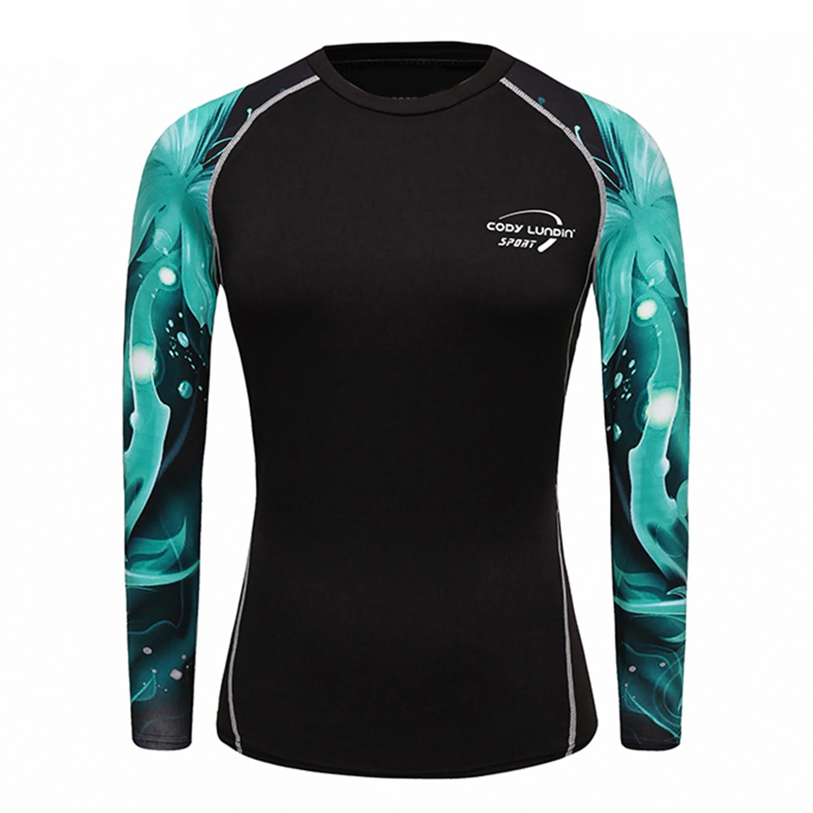 Women Long Sleeve Sports Quick-drying T-shirt Surfing Swimming Fitness Running Yoga Tops Rash Guard Wetsuit Swimwear Sportswear