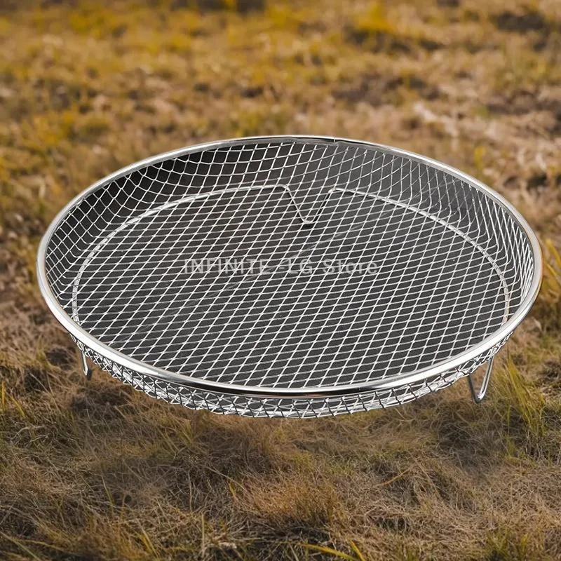 

Stackable Air Fryer Grill for Oven: Stainless Steel Utensil for Multi-Food Preparation