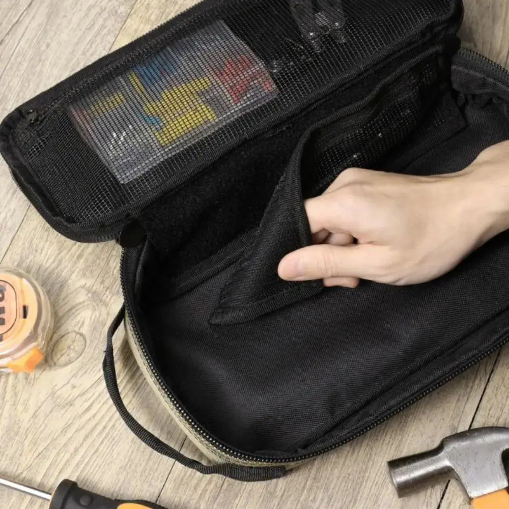Heavy Duty Tool Bag Zipper Handle Small Size Utility Organizer Case Portable Design Organizer System Tool Pouch