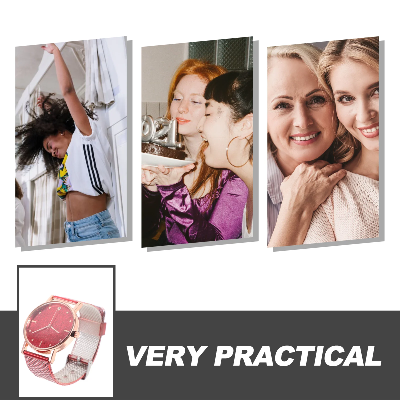 ساعة نسائية أنيقة مع حزام تقليد، تصميم أنيق بمينا سكاي جالاكسي قابل للتعديل للارتداء اليومي غير الرسمي للنساء #1