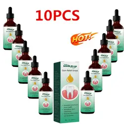 10pcs 30ml Gum Regrowth Drops Relieve Mouth Periodontal Gum Bleeding Pain Treatment Bad Breat Antibacteria Oral Clean Care New