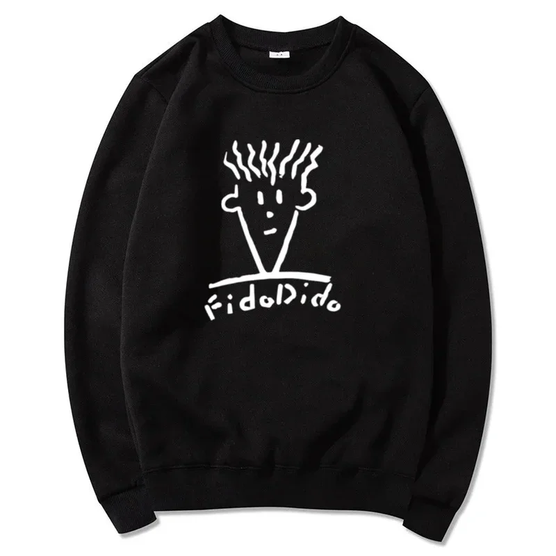 Autumn and winter casual fashion round neck sweatshirt printed streetwear men's sweatshirt Fido Dido popular drink clothes