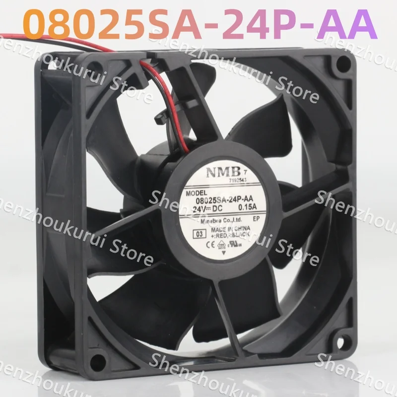 

8CM cooling fan New NMB DC 24V 0.15A AC EC 8025 cabinet Ball frequency converter 80X80X25MM Two-wire 08025SA-24P-AA