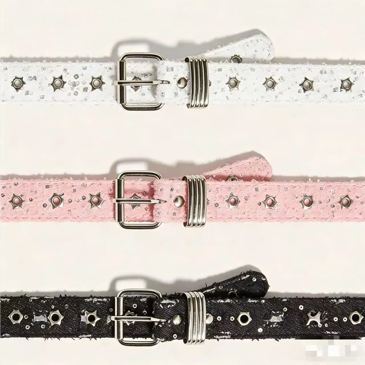 

Punk Style Star Double Breasted Belt, Korean Version Jeans, Fashionable Decorative Pants Belt, Corns Belt