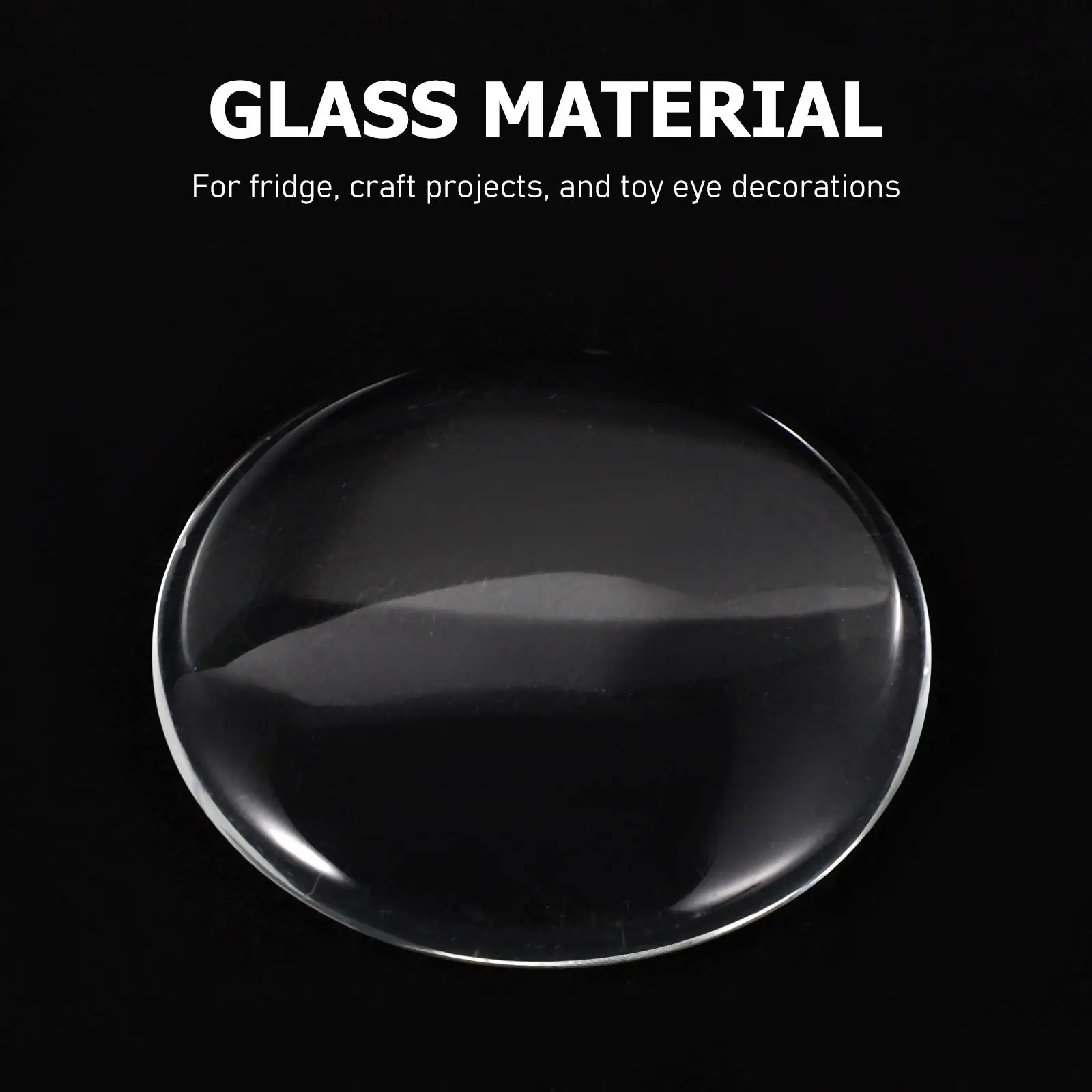 50Pcs Clear Glass Cabochons Dome Tiles 35Mm Flat Back Round Transparent Cabochon for Cameo Pendants Craft Jewelry Making DIY