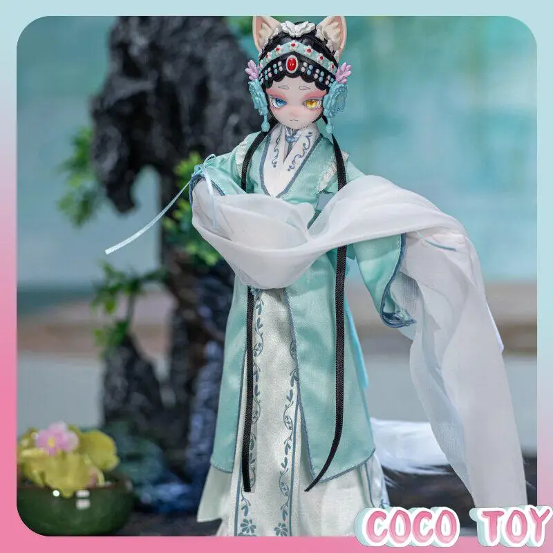 

Официальная коллекционная аниме-фигурка Miow Universe Pear Garden Dream Journey в стиле оперы Куньцюй, 1/6 BJD, в слепой коробке, подвижная, подарок