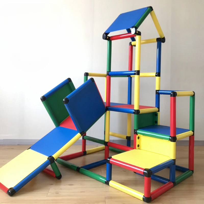 Climbing frame Children's crawling exercise Home indoor small amusement park slide combination