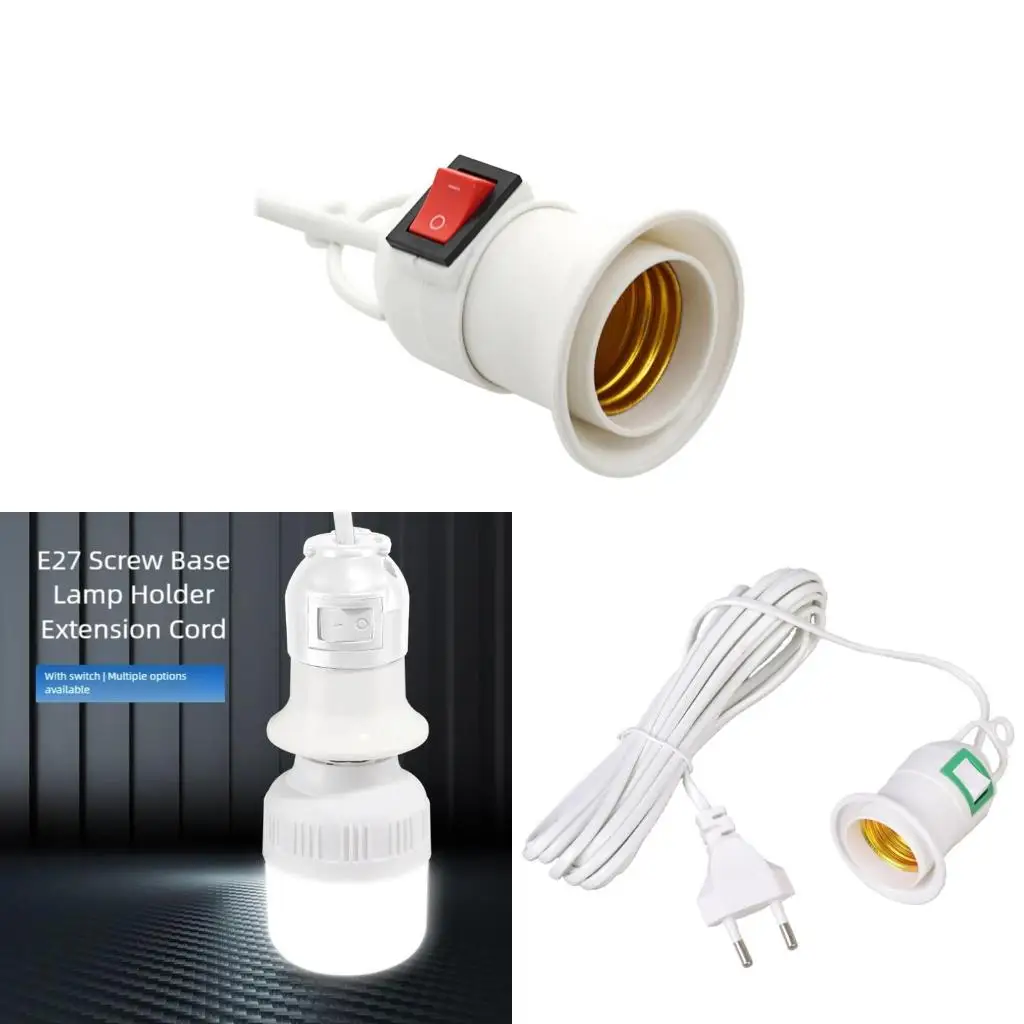 

Садовый патрон с кабелем E27 Цоколь лампы Подвесной светильник для комнатных растений Аксессуар для освещения Простота установки