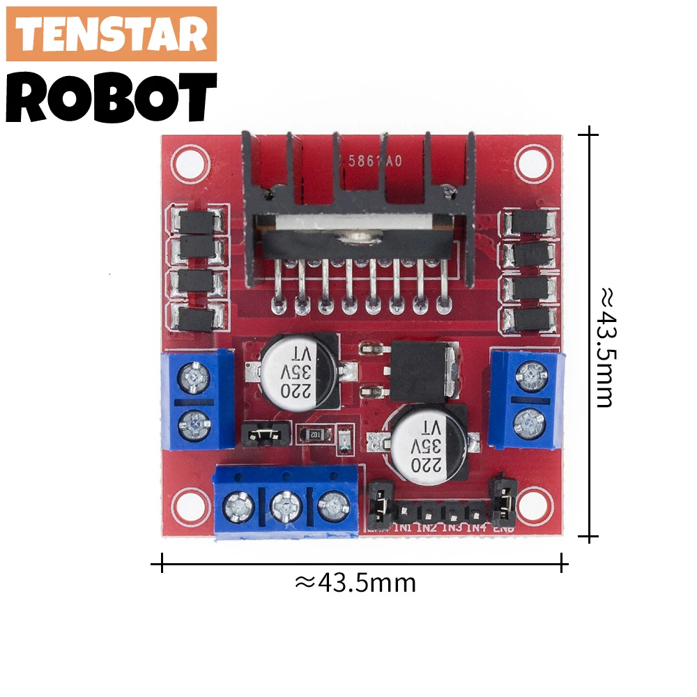 L298N driver board module L298N stepper motor smart car robot breadboard peltier High Power L298 DC Motor Driver for arduino