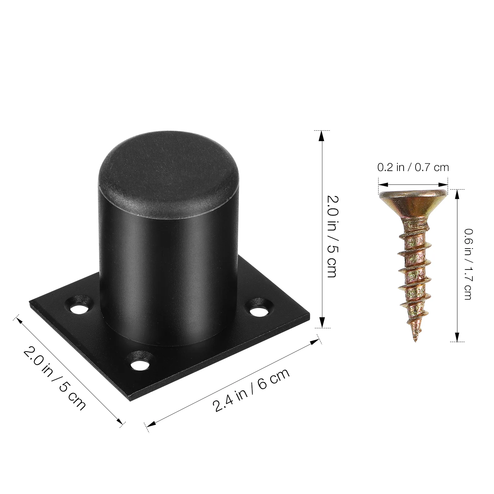

8 Pcs Adjustable Furniture Feet Metal Cabinet Risers 5cm Black Durable Aluminum Alloy DIY Table Legs Leveling Hardware