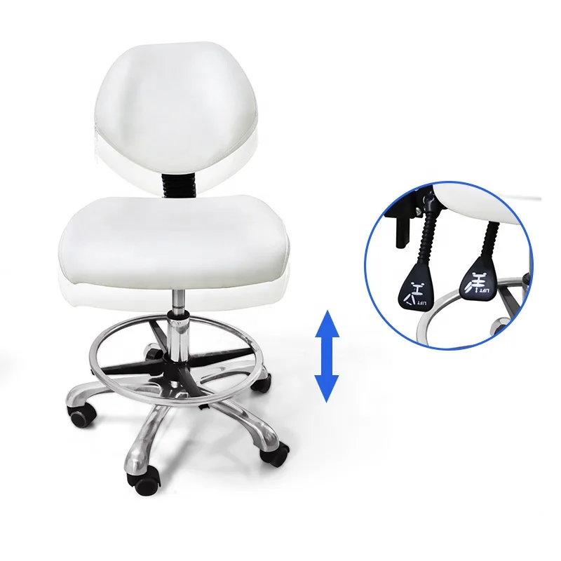 Anteeth den-tal Lab Stool Chair Backrest Dentist Assistance Dentist Stool