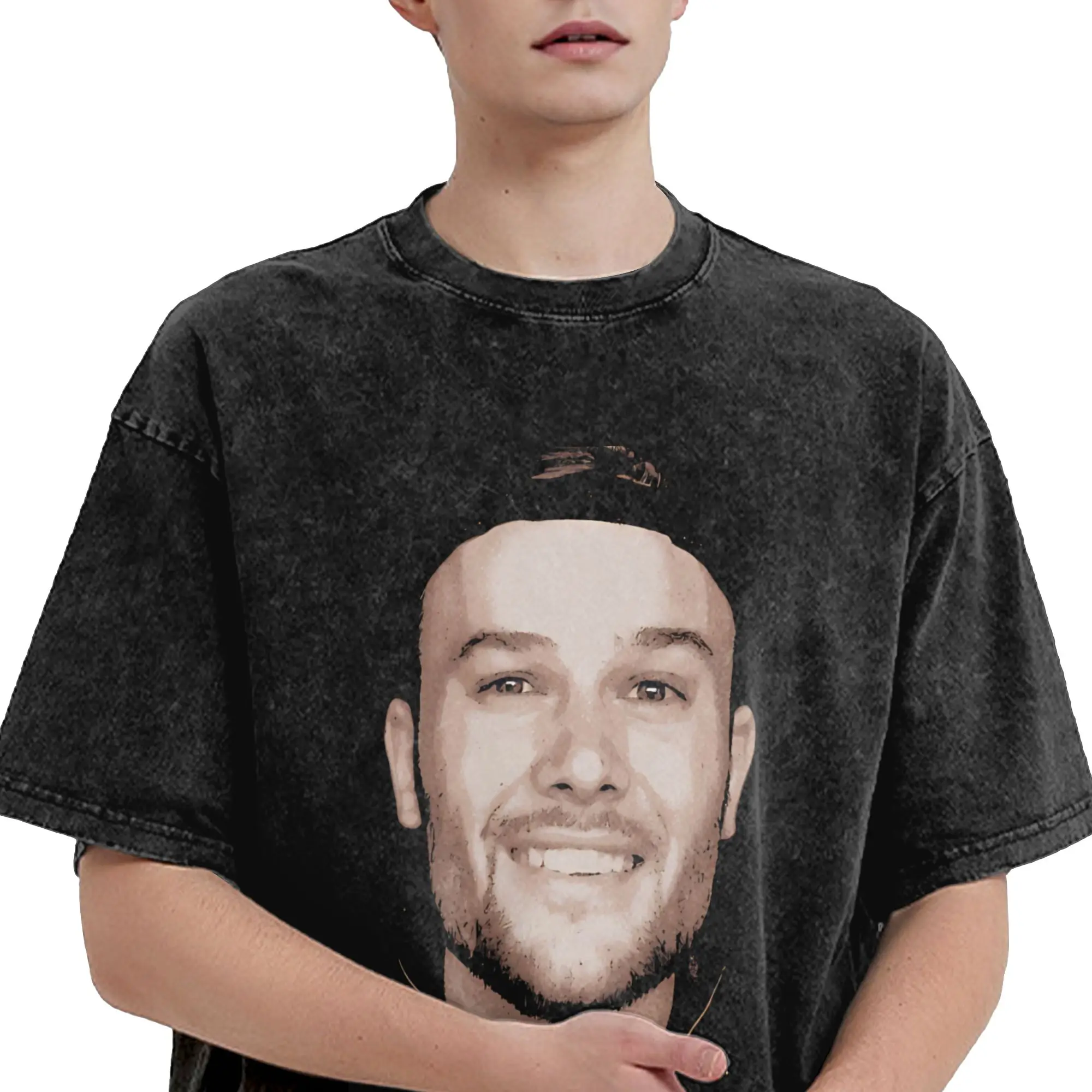 Graphic Printed Max Korzh - макс корж Washed Shirts Merch Oversize T-Shirts  for Men Women Tee Shirt