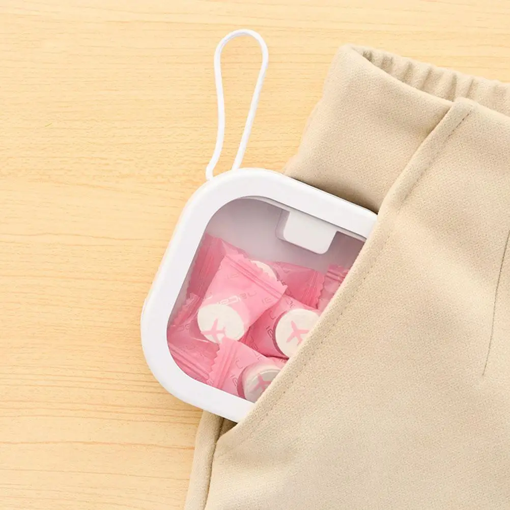 

Коробка для хранения резинок для волос, портативный органайзер, ватный тампон, белый зажим, держатель для ювелирных изделий, настольные коробки для путешествий