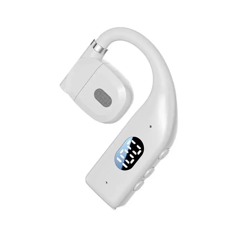 Wireless Led Digital Display Earphones Rotating High-Capacity Bluetooth Headphones Over-Ear Style Bluetooth Headset Left Right_voghion.com