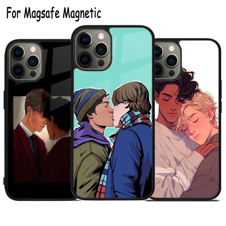حافظة لهاتف آيفون 17 إير 15 16 16e 14 13 11 12 Pro Max Plus Magsafe غطاء مغناطيسي من Wilhelm and Simon Young Royals #1