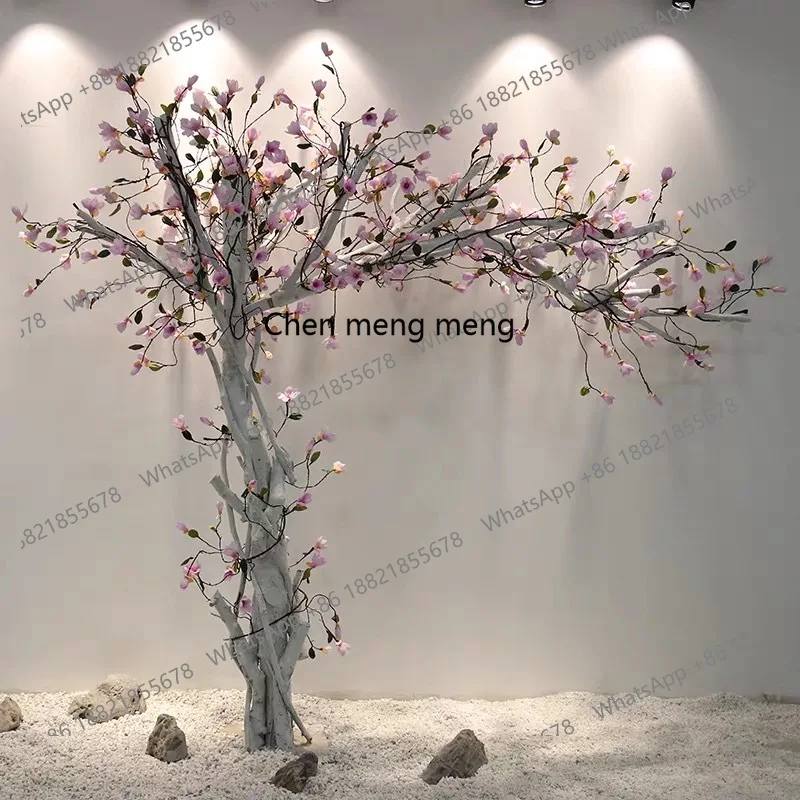 

Simulation magnolia tree interior decoration, fake tree, window decoration large floor simulation tree