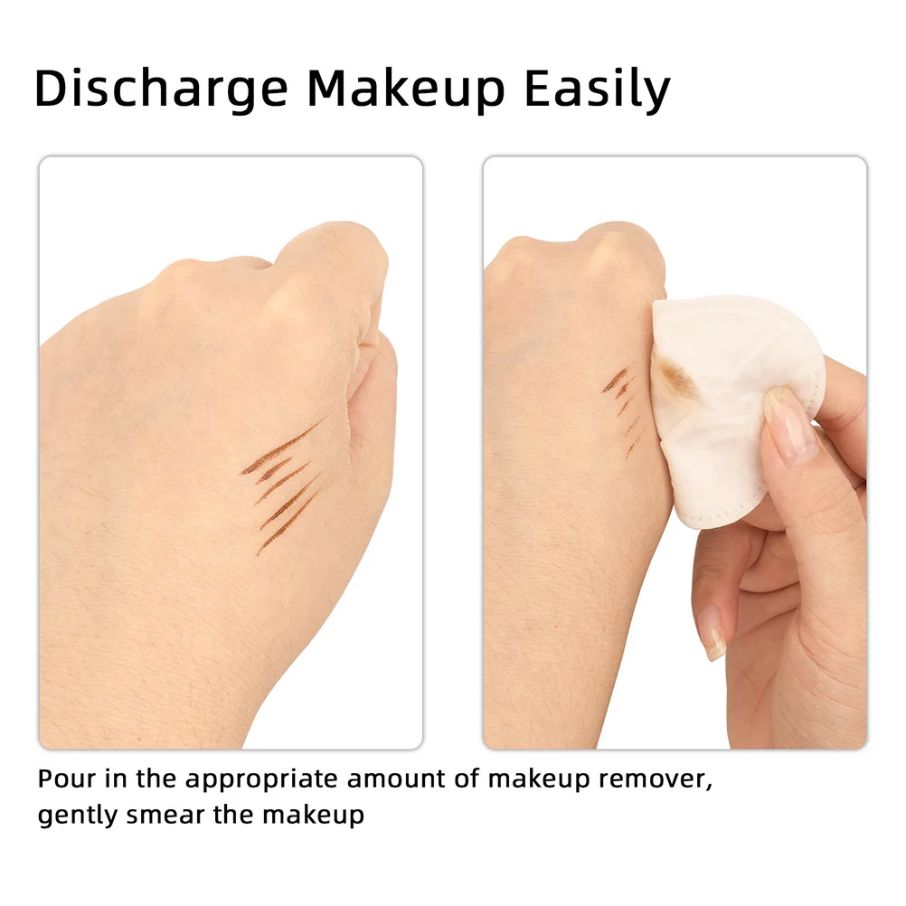 

100Pcs Round Makeup Pads Non-Woven Pads Daily Use Face Cleaning Travel Remover Makeup Accessory Accessory