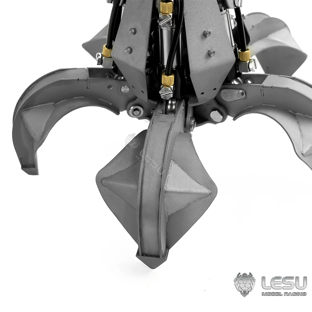 LESU – poignée hydraulique à peler Orange, de rechange pour grue RC 1/14, benne de voiture, camion benne, modèle Toucan, accessoires, jouets pour adultes TH22566