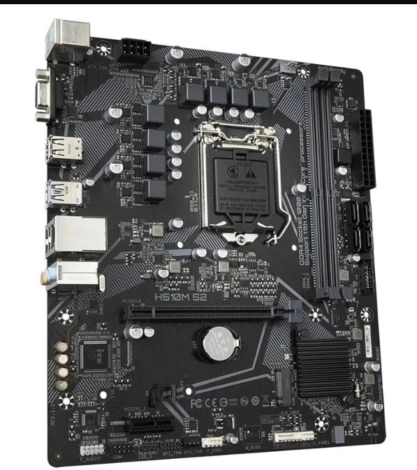محاصر لدبابيس Gigabyte GA-H510M S2 1200، يدعم وحدة المعالجة المركزية من الجيل العاشر وال11
