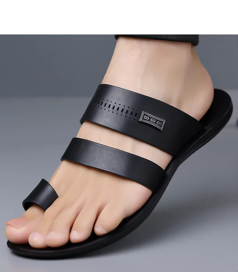 Herren-Sommer-Slides, bequeme, atmungsaktive, weiche Sohle, rutschfeste, verschleißfeste Sandalen für Outdoor, Autofahren und Strand-5123 – Detail 9