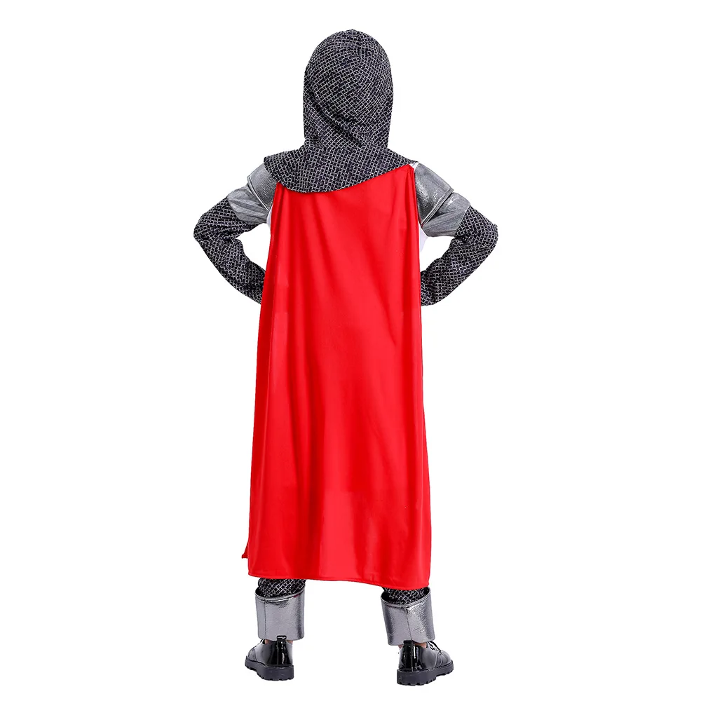 Bambini crociate medievali cavaliere Costume Cosplay ragazzi Halloween Cosplay Reading Day Cosplay abiti costumi da spettacolo teatrale